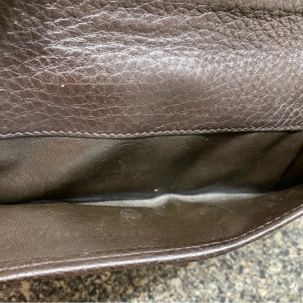 GUCCI GG Leather Horsebit Wallet to Crossbody Shoulder Bag 💼 Dark Brown - Picture 13 of 14